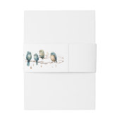 Bandeau De Faire-part Inséparables rustiques de bois Mariage romantique (Dos Example)