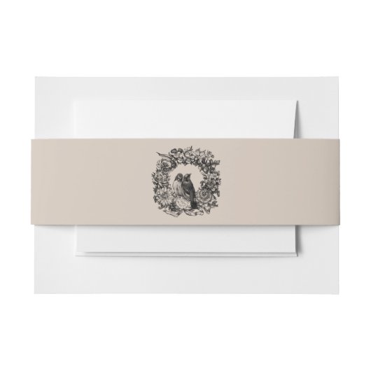 Bandeau De Faire-part Inséparables sur la bande Mariage de Wreath Clay B (Devant Example)