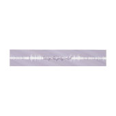 Bandeau De Faire-part Invitation Bande Belly Violet Sound Waves (Plat)