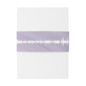 Bandeau De Faire-part Invitation Bande Belly Violet Sound Waves (Dos Example)