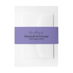 Bandeau De Faire-part Invitation Bande Ventrale - Lavande