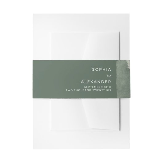 Bandeau De Faire-part Invitation Belly Band (Devant example)