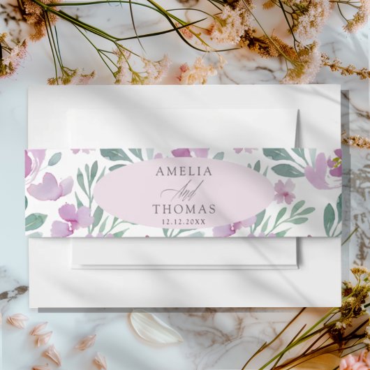 Bandeau De Faire-part Invitation Belly Band