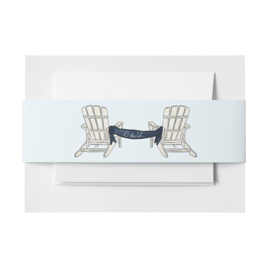 Bandeau De Faire-part Invitation Ceinture ventrale Adirondack (Devant Example)