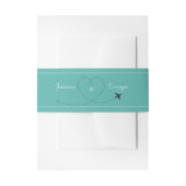 Bandeau De Faire-part Invitation de mariage de destination Aqua moderne (Devant example)
