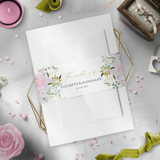 Bandeau De Faire-part Invitation de mariage de printemps Fleur sauvage d