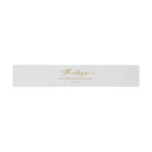 Bandeau De Faire-part Invitation Mariage d'hiver Bande Belly Gilded (Plat)