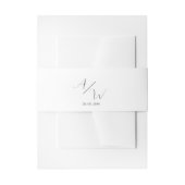 Bandeau De Faire-part Invitation Monogramme Bandeau de table (Devant example)