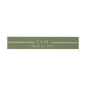 Bandeau De Faire-part Invitation Olive & Beige (Plat)