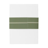 Bandeau De Faire-part Invitation Olive & Beige (Dos Example)