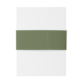 Bandeau De Faire-part Invitation Olive et Beige (Dos Example)