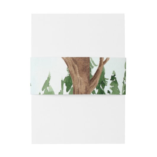 Bandeau De Faire-part Invitation ventre de forêt (Dos Example)