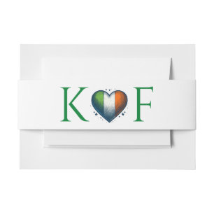 Bandeau De Faire-part Irlande Mariage couple