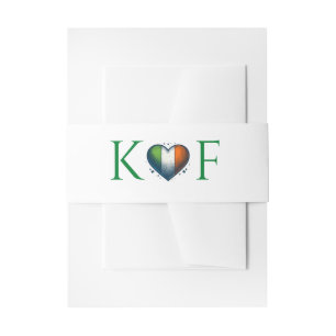 Bandeau De Faire-part Irlande Mariage couple