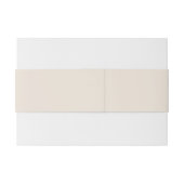 Bandeau De Faire-part Ivoire beige crème solide (Dos exemple)