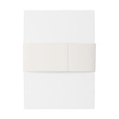 Bandeau De Faire-part Ivoire doux et Whimsical et Vert Sage | MARIAGE (Dos Example)