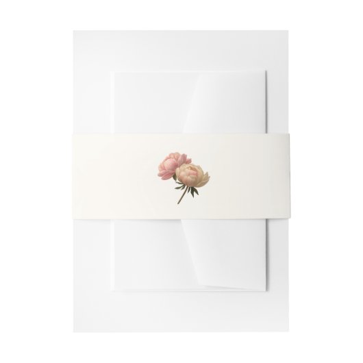 Bandeau De Faire-part Ivoire | Mariage Chic Rose (Devant example)