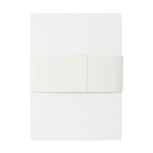 Bandeau De Faire-part Ivoire unique pour aimer rire Mariage Monogramme (Dos Example)