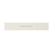 Bandeau De Faire-part Ivory Cream Simple Mariage (Plat)