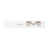 Bandeau De Faire-part Ivory White 3D Magnolia Wedding  (Plat)