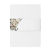 Bandeau De Faire-part Ivory White 3D Roses Wedding (Dos Example)