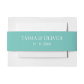 Bandeau De Faire-part Jade vert (Devant Example)