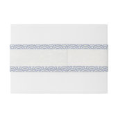 Bandeau De Faire-part Japonaise Seigaiha Vague Moderne Douce Purple Bleu (Dos exemple)