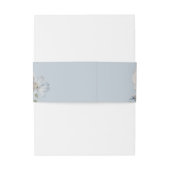 Bandeau De Faire-part Jardin bleu Dusty Mariage Floral (Dos Example)