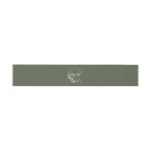 Bandeau De Faire-part Jardin Eucalyptus Script Rustique (Plat)