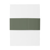 Bandeau De Faire-part Jardin Eucalyptus Script Rustique (Dos Example)