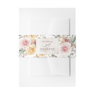 Bandeau De Faire-part Jardin Fleurs colorées Mariage