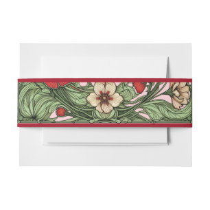 Bandeau De Faire-part Jardin vintage Art nouveau Mariage