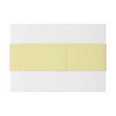 Bandeau De Faire-part Jaune élégant moderne (Dos exemple)