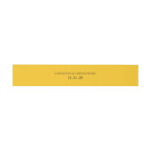 Bandeau De Faire-part Jaune simple (Plat)