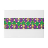 Bandeau De Faire-part Jewelry Background Mardi Gras (Dos exemple)