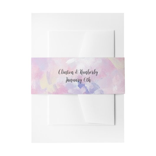 Bandeau De Faire-part Joan Élégant Invitation Bande ventrale (Devant example)