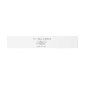 Bandeau De Faire-part Joli bouquet floral rose et violet (Plat)