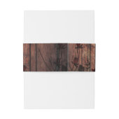 Bandeau De Faire-part Joli Mariage de la dentelle Rouge Faux (Dos Example)