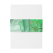 Bandeau De Faire-part Joli Mariage vert (Dos Example)