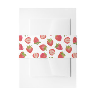 Bandeau De Faire-part Joli motif de fraise