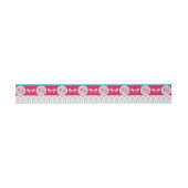 Bandeau De Faire-part Joli Motif rose et bleu Fille (Plat)
