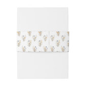 Bandeau De Faire-part Jolie florale de fleurs sauvages (Dos Example)