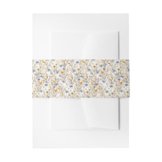 Bandeau De Faire-part Jolie florale de fleurs sauvages