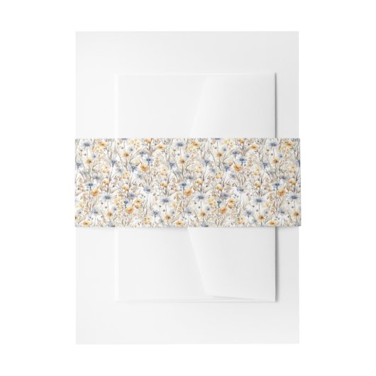 Bandeau De Faire-part Jolie florale de fleurs sauvages (Devant example)