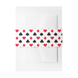 Bandeau De Faire-part Jouer un Motif de carte