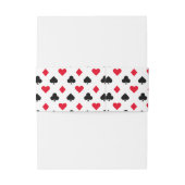 Bandeau De Faire-part Jouer un Motif de carte (Dos Example)