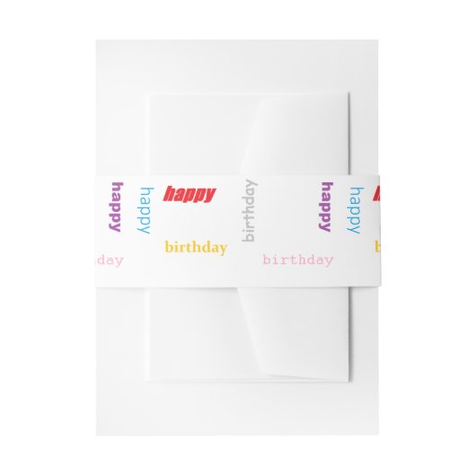 Bandeau De Faire-part Joyeux anniversaire (Devant example)