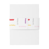 Bandeau De Faire-part Joyeux anniversaire (Dos Example)