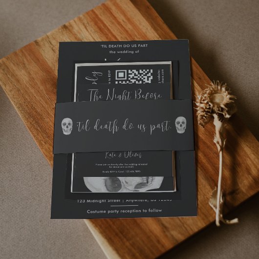 Bandeau De Faire-part Jusqu'à ce que la mort nous sépare 