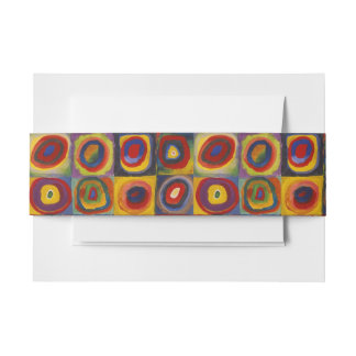 Bandeau De Faire-part Kandinsky Farbstudie Quadrate Carrés colorés